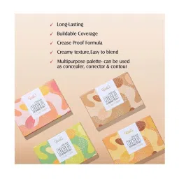 Glam21 Cream Concealer Corrector Palette 02 Medium Madness - 9 gm image 3