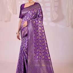 Moda Rapido Woven Design Zari Silk Cotton Kanjeevaram Saree-24