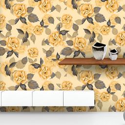 ArtzFolio Printed UV-Resistant Anti-Bacterial Hand-Drawn Flowers Peel & Stick Wallpaper-image-67