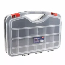 RS PRO 42 Cell Clear PP, Adjustable Compartment Box, 95mm x 420mm x 300mm Model No 8517515-43