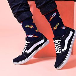 Lazy Bums Patterned Crew Length Socks image 2