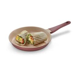 Prestige Maroon Omega Die Cast Aluminium Grill Pan (1000 ml)-image-74