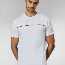 Louis Stitch White Cotton Regular Fit Printed T-Shirt-image-62