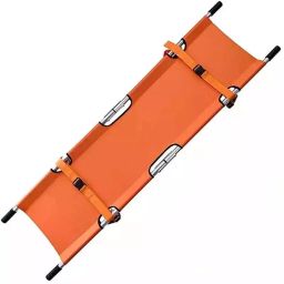 A ONE HOSPICARE Canvas Orange Cloth Double Fold Mild Steel Pipe Folding Stretcher with Bag, AOH - 189 (B)-image-59