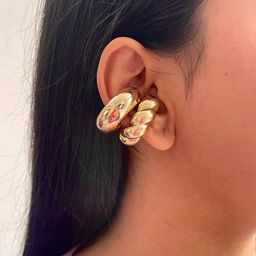 ISHKAARA Contemporary Ear Cuff Earrings-14