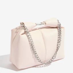 Westside Pink Buckle-Detailed Top Hand Bag-image-2