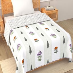 Myntra Elegant Homes Multi 180 GSM Ethnic Motifs Cotton AC Room Single Bed Dohar-picture-46