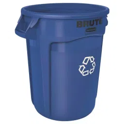 RUBBERMAID Brute Vented 32gal Blue Polypropylene Waste Bin, FG263273BLUE-picture-15