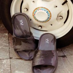 Doubleu Men Black Slides-63