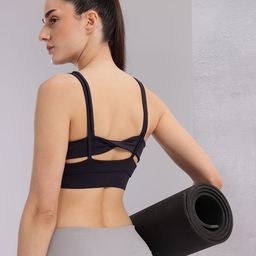 HRX by Hrithik Roshan Lightly Padded Rapid-Dry Styled Back Yoga Bra-picture-40