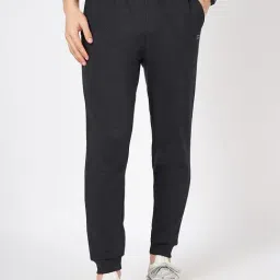 Ajile By Pantaloons Charcoal Black Cotton Regular Fit Joggers-picture-14