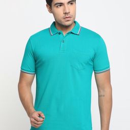 Masculino Latino Plus Men Polo Collar Bio Finish T-shirt-image-74