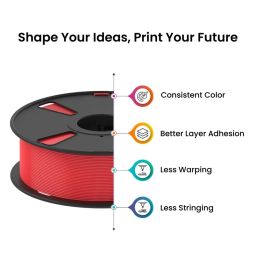 HS PLA+ 3D Printer Filament 1.75mm 1KG Gross PLA+ Filament For High-Quality 3D Printer For FDM Printing Material - Red - RS7434 HS PLA+ 3D Printer Filament 1.75mm 1KG Gross PLA+ Filament For High-Quality 3D Printer For FDM Printing Material - Red - RS7434 image 3