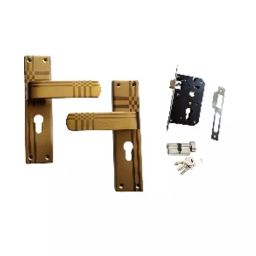 WIDOMA 203.2 mm (8 Inch) Stainless Steel Antique Finish Mortise CY Lock Set, WIDOMA M1521-24