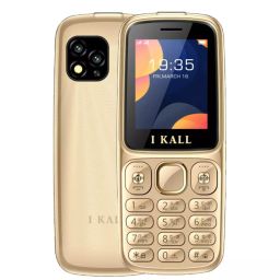 I Kall K43 1.8 inch Display 1000 mAh Battery Dual Sim 2G Gold Feature Phone-image-59