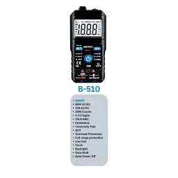 Beetech SMART True-RMS Digital Pocket Multimeter 2000 Display Count 600 V AC/DC, B-510 image 2