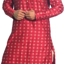 House of Aqss Men Printed Regular Kurta with Dhoti Pants-picture-49