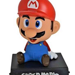 Awestuffs Super Mario Phone Holder Car Decoration Bobblehead Figure - Multicolour-image-63