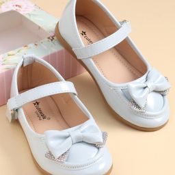 Cute Walk By Babyhug Bellies With Bow & Velcro Closure - Blue-image-68