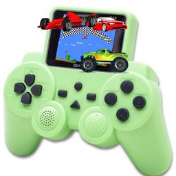 TMG Handheld Game Video Game 8-bit 520 in 1 Classic Retro Games Handheld Gamepad Game Console - 2.5 inch Screen Rechargeable AV TV Out(Green)-3