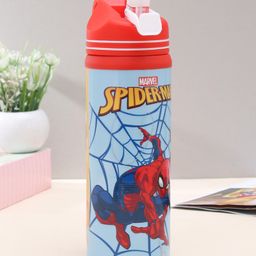 Spiderman Steel Water Bottle - 500 ml (Color May Vary)-image-29