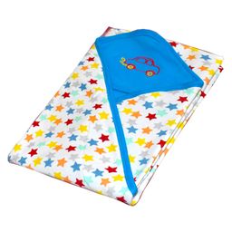 VParents cotton New Born Baby Hooded Wrapper Blanket, sigle layer 0-12 Months -Assorted design deo-image-44