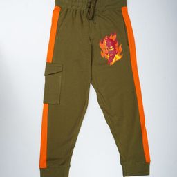 KiddoPanti Boys Printed Cotton Mid-Rise Joggers-image-91
