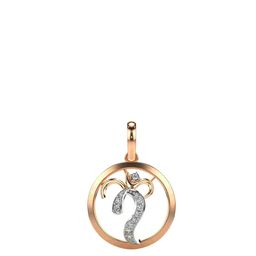 VALANOVA 14K Rose Gold Plated 0.33Ct Lab Grown Diamond Pendant-image-79