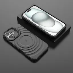 Luxury Kase Solid iPhone 16 Impact Resistant Rugged Back Case with Wireless Charging-image-15
