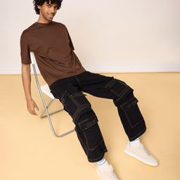 FREAKINS Men Relaxed Fit High-Rise Jeans-image-51