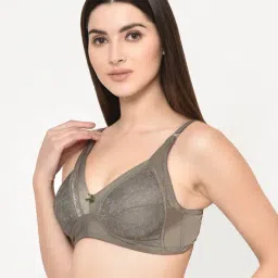 Da Intimo Grey Non Wired Non Padded Full Coverage Bra image 3