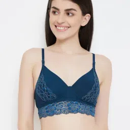 Clovia Blue Lace Bra-14