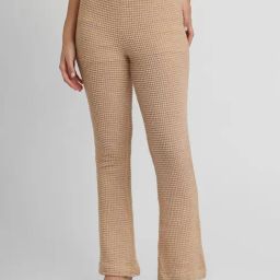 Forever 21 Beige Self Design Regular Fit Mid Rise Pants-image-28