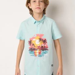 Jack & Jones Junior Blue Printed Shirt-picture-45