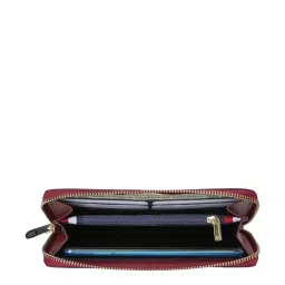 Tommy Hilfiger Burgundy Printed Free Size Zip Around Wallet image 4