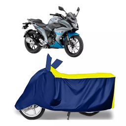 Auto Pearl Two Wheeler Cover for Yamaha Fazer 25 - Yellow, Blue-image-34