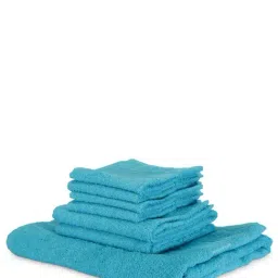 Bianca D'ross Blue Cotton 380 GSM Bath Linen Set-image-98