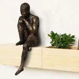 eCraftIndia Man Sitting in Thinking Position Handcrafted Decorative Showpiece-image-84