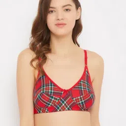 Clovia Red Non Wired Non Padded T-Shirt Bra-image-44