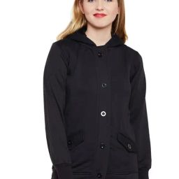 Belle Fille Black Regular Fit Jacket-image-91