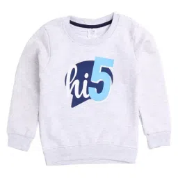 Smarty Kids Grey Printed Sweatshirt-image-18