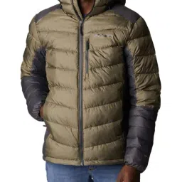 Columbia Men Olive & Grey Labyrinth Loop Hooded Jacket-31