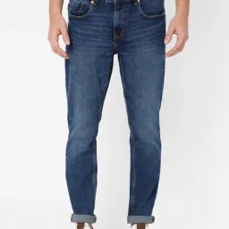 Spykar Blue Slim Fit Lightly Washed Jeans-picture-10