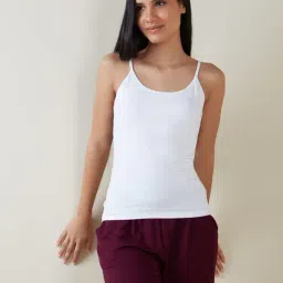Wunderlove by Westside Black And White Camisoles Set Of Two-image-96