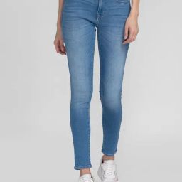 Spykar Blue Cotton Skinny fit Jeans-image-59
