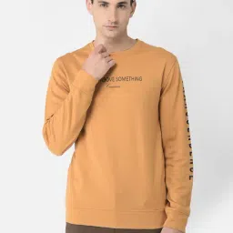 Crimsoune Club Mustard Regular Fit Printed Sweatshirt-21