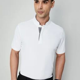 Code By Lifestyle White Regular Fit T-Shirt-23