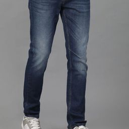 Voi Jeans Men Whiskers and Chevrons Relaxed Fit Light Fade Stretchable Jeans-image-63