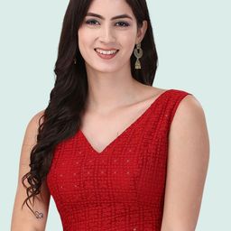 Moda Rapido Embroidered Cotton Saree Blouse-image-84