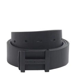TOMMY HILFIGER Louisiana Black Leather Reversible Belt For Men-image-83